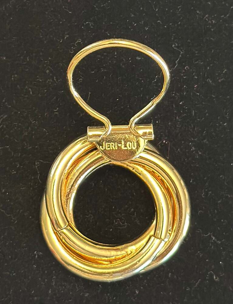 Vintage Jeri-Lou Gold Tone Scarf Clip